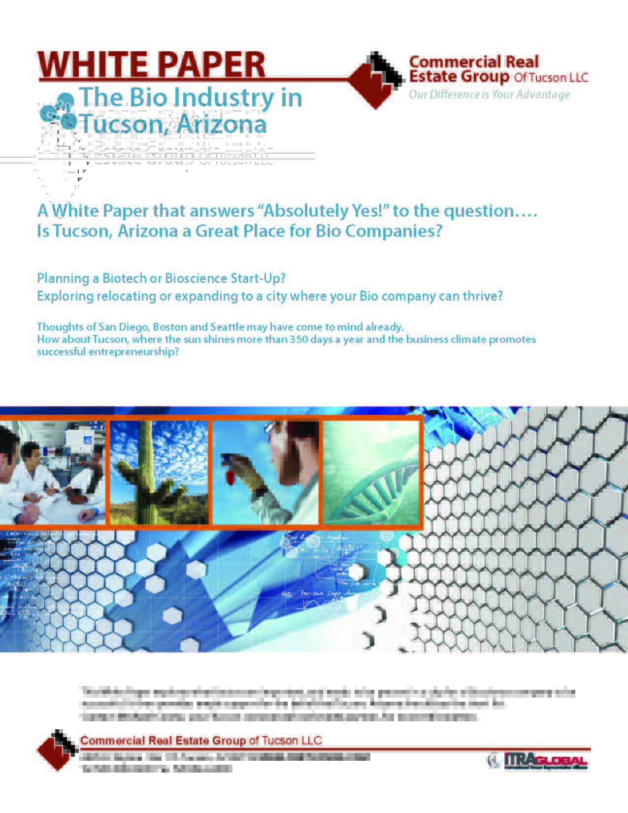 2013 Bio Technology Industry White Paper by Tucson Tenant Representation