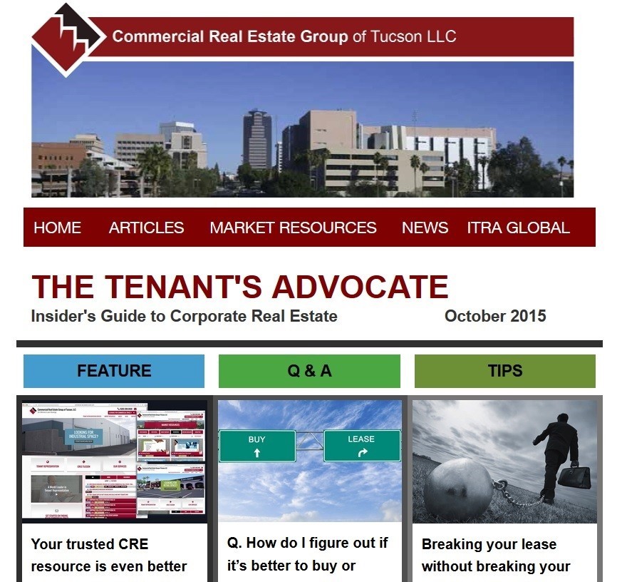 The Tenant's Advocate e-newsletter, October 2015