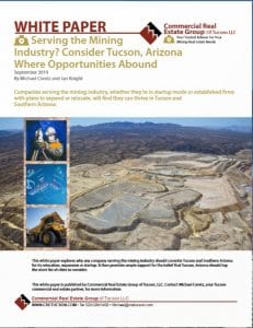 Cover of Tucson mining white paper